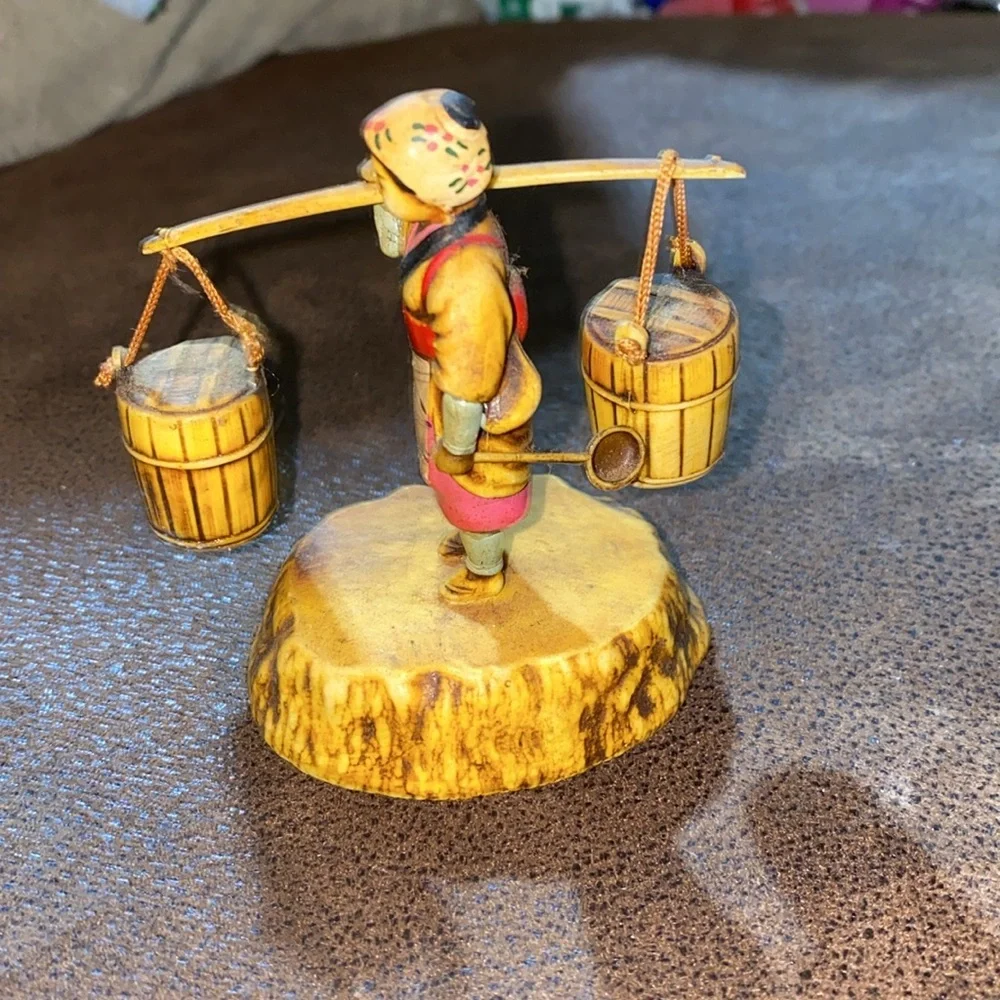 Vintage Asian Figurine-Celluloid- Water Bearer